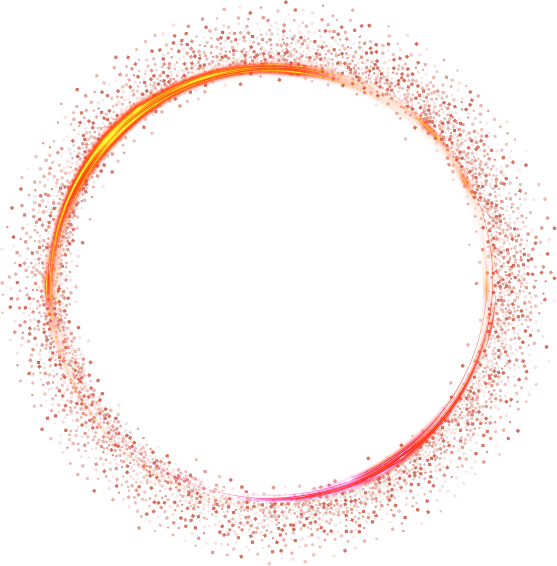 Red Glowing Light Circle